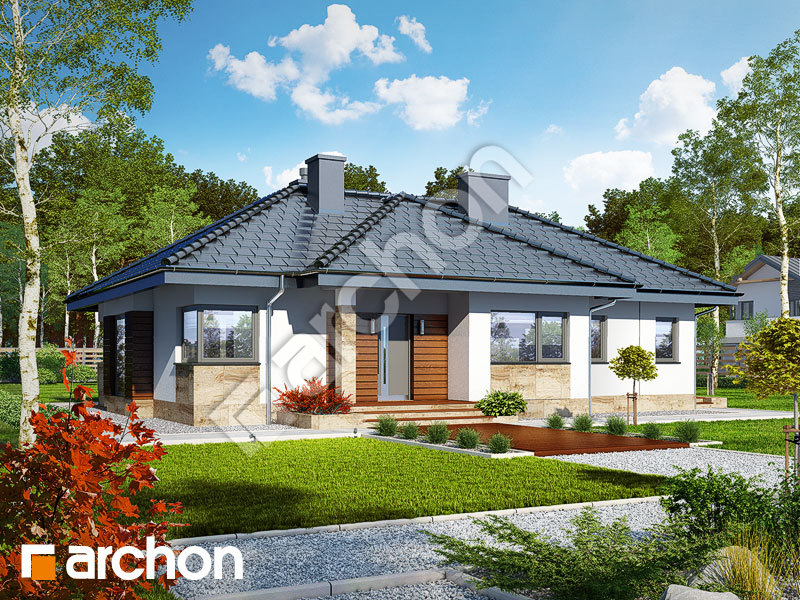 gotowy projekt Dom w gruszach (P) widok 1