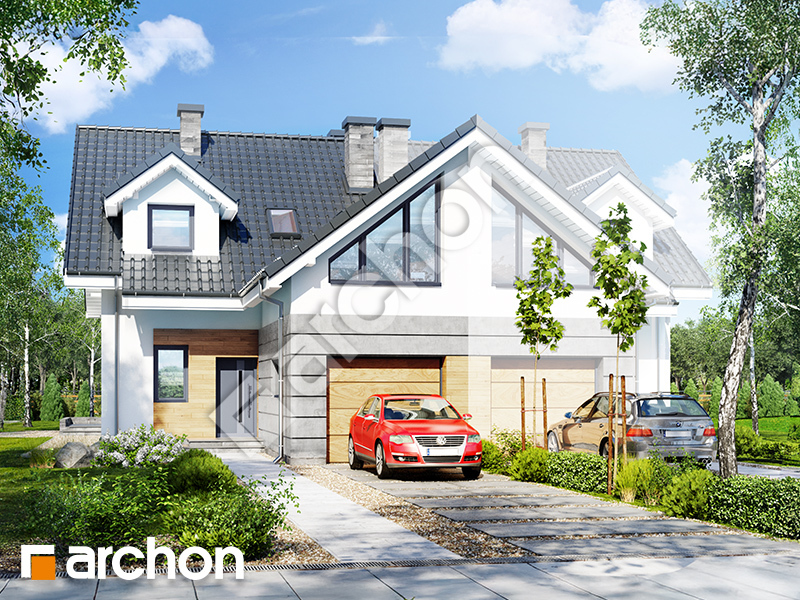 gotowy projekt Dom w klematisach 6 (B) widok 1