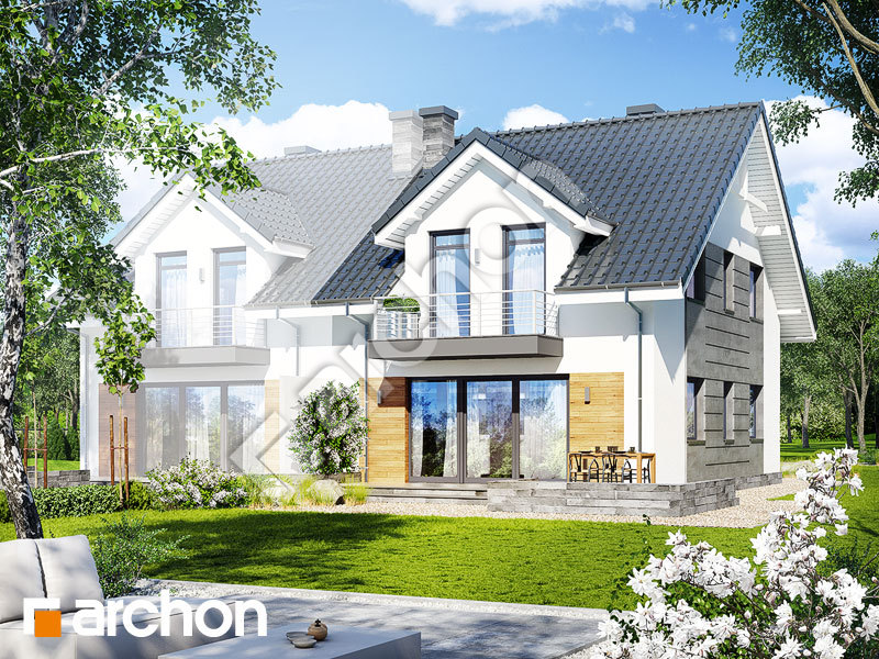 gotowy projekt Dom w klematisach 6 (B) widok 1