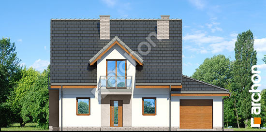 Elewacja frontowa projekt dom w rododendronach 22 8916ff85effe0a363cb21003e69b66f0  264