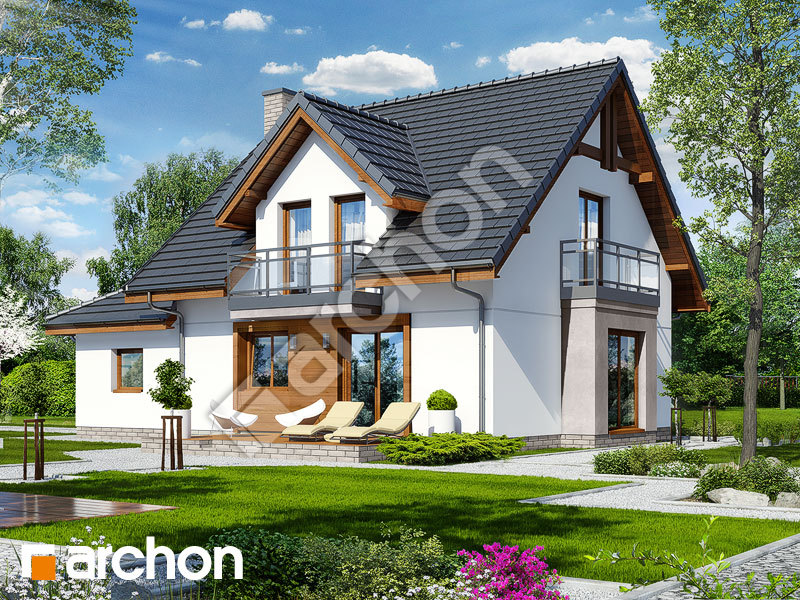 gotowy projekt Dom w rododendronach 22 widok 1