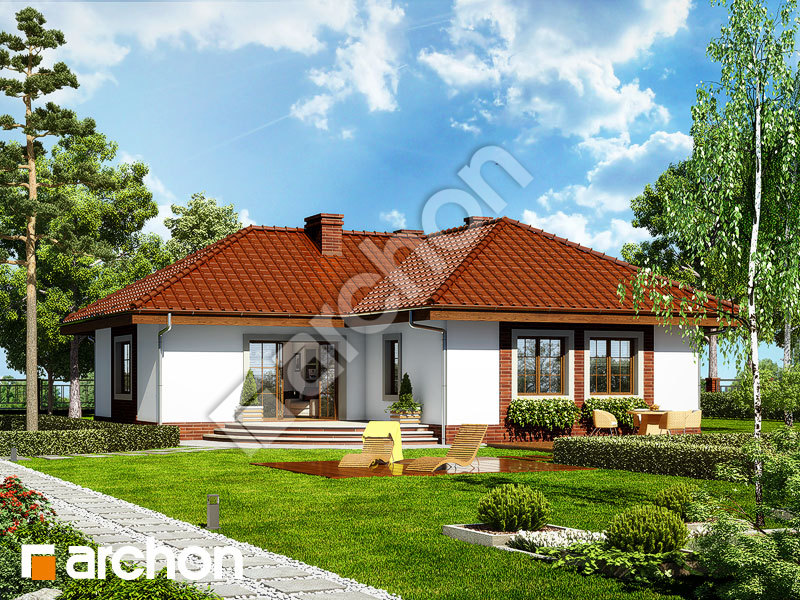gotowy projekt Dom w miłkach widok 1