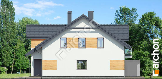 Elewacja boczna projekt dom w klematisach 12 ver 2 176155b28b6935de9702c644fd4a9337  265