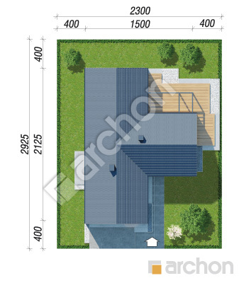 gotowy projekt Dom w bakopach (G2E) sytuacja