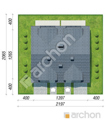 gotowy projekt Dom pod miłorzębem 19 (GR2A) sytuacja