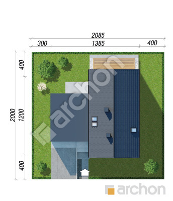 gotowy projekt Dom w jeżotkach (GE) sytuacja