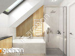 gotowy projekt Dom w bukszpanach (GE) OZE Wizualizacja łazienki (wizualizacja 3 widok 3)