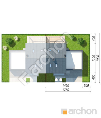 gotowy projekt Dom w bratkach 15 (R2B) sytuacja