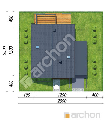 gotowy projekt Dom w anyżku 7 (GE) sytuacja