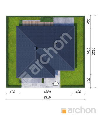 gotowy projekt Dom w dzwonkach 3 (G2AE) sytuacja