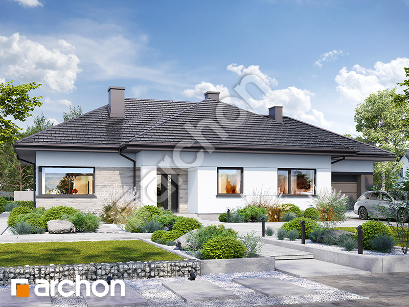 gotowy projekt Dom w przebiśniegach 24 (G) widok 2