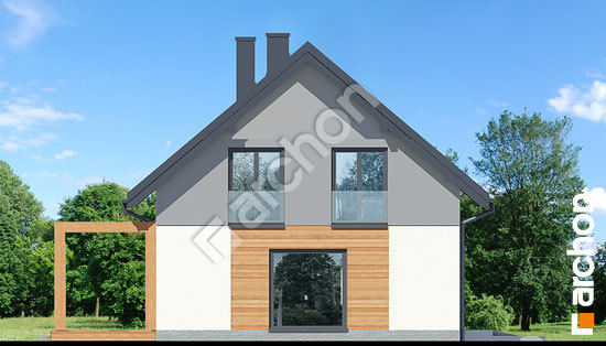 Elewacja boczna projekt dom w lucernie 10 e oze 492548b77f10130db27d846d611497a3  266