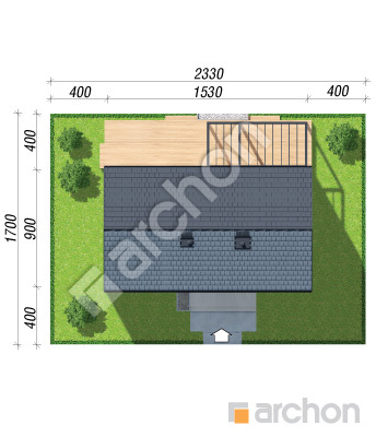 gotowy projekt Dom w kosaćcach 7 sytuacja