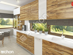 gotowy projekt Dom w amarylisach (P) Wizualizacja kuchni 1 widok 2