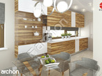 gotowy projekt Dom w amarylisach (P) Wizualizacja kuchni 1 widok 1