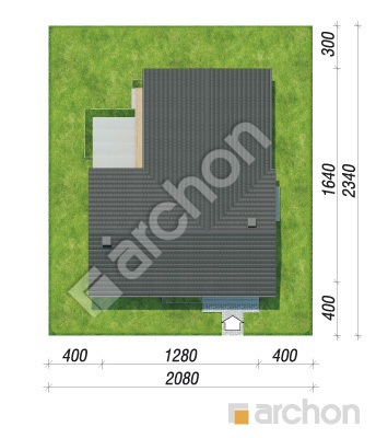 gotowy projekt Dom w alkannach (E) sytuacja