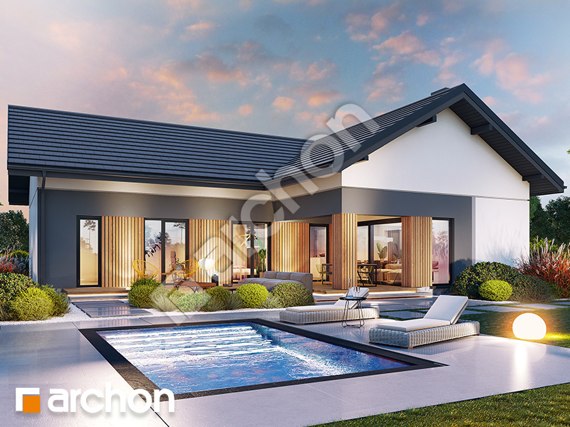 gotowy projekt Dom w alkannach (E) widok 2