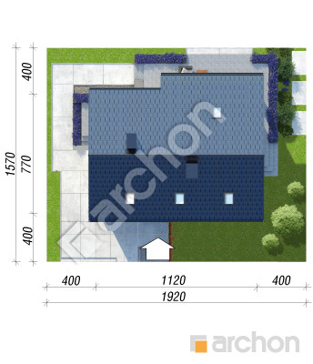 gotowy projekt Dom w cytryńcach (W) sytuacja