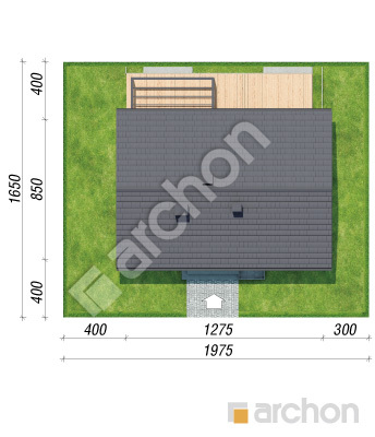gotowy projekt Dom w kruszczykach 31 sytuacja