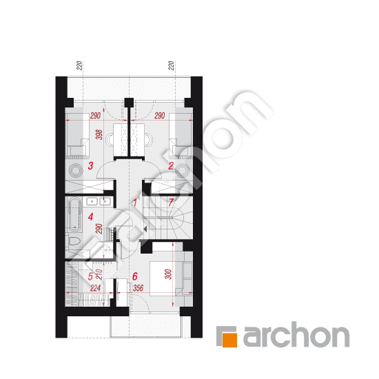 gotowy projekt Dom w sasankach 9 (E) rzut poddasza