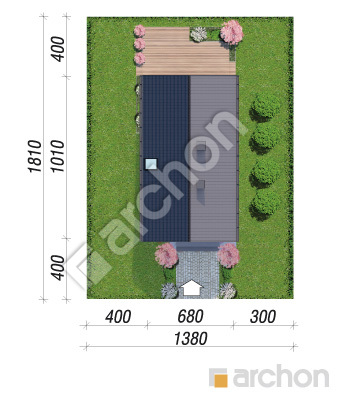 gotowy projekt Dom w sasankach 9 (E) sytuacja