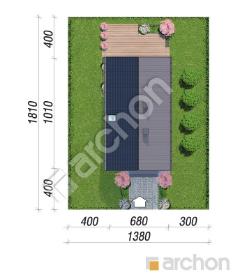 gotowy projekt Dom w sasankach 9 (E) sytuacja