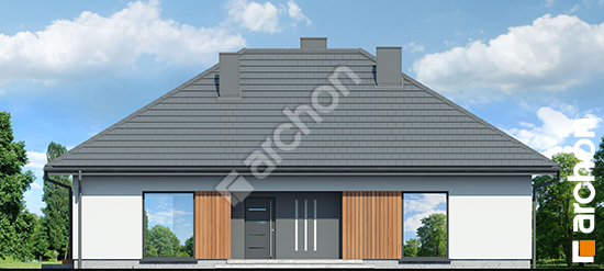 Elewacja frontowa projekt dom w litodorach 3 29897da7b7844ce236620a8fee909660  264