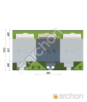 gotowy projekt Dom w pileach  (R2SE) sytuacja