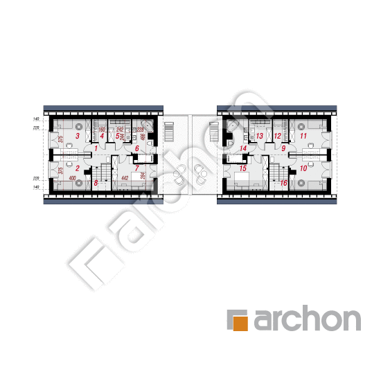 gotowy projekt Dom w malinówkach 14 (GR2) rzut poddasza