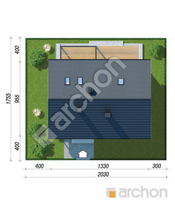 gotowy projekt Dom w kruszczykach 28 sytuacja