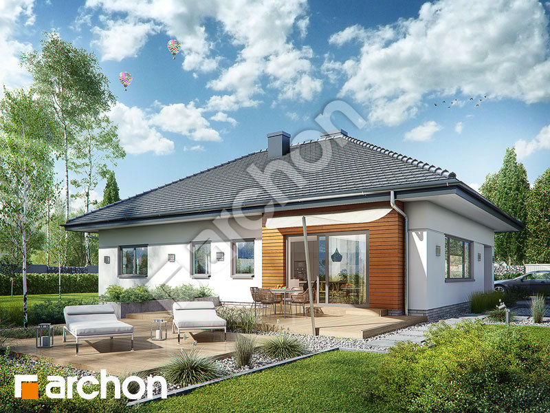 gotowy projekt Dom w lilakach 4 (G2) widok 2