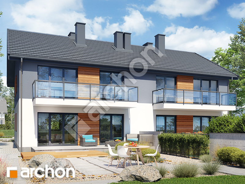 gotowy projekt Dom w bratkach 9 (R2B) widok 2