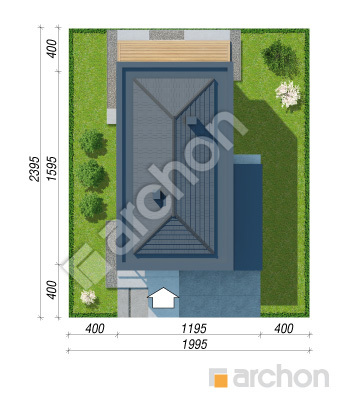 gotowy projekt Willa Layla (G2E) sytuacja