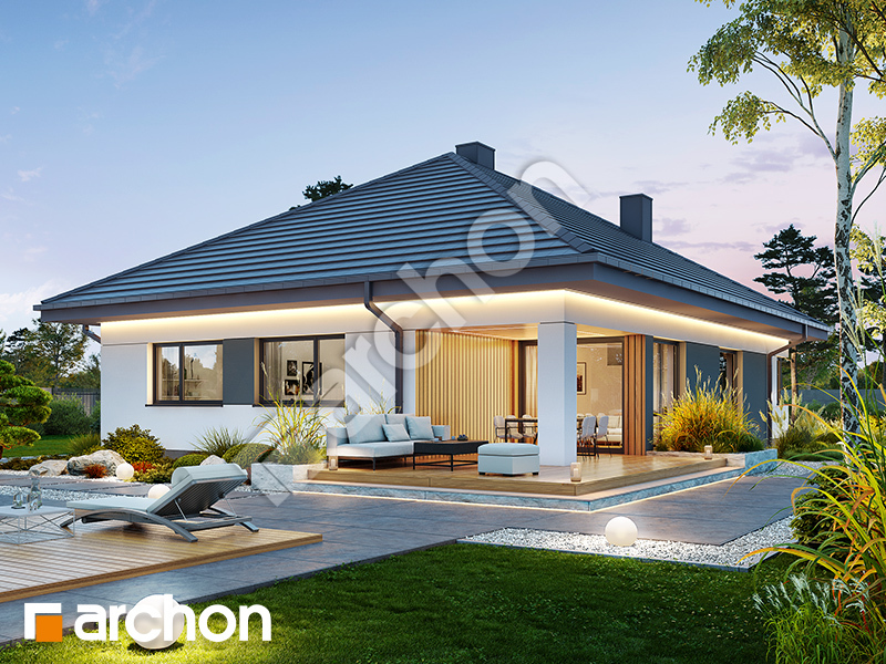 gotowy projekt Dom w renklodach 20 (A) widok 2