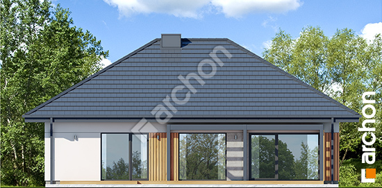 Elewacja boczna projekt dom w droserach e ebd974d6b2eca064fded21d2805b856e  266