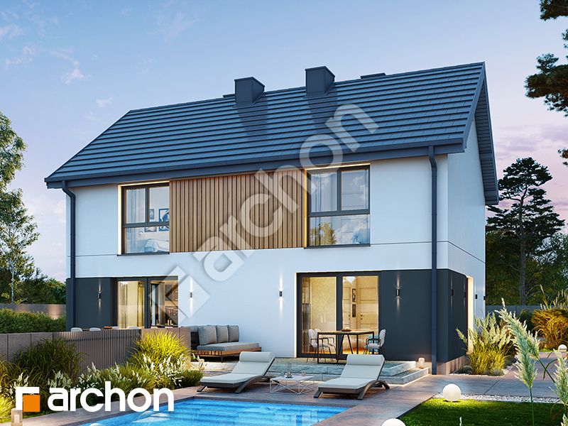 gotowy projekt Dom w modrakach 4 (R2) widok 2