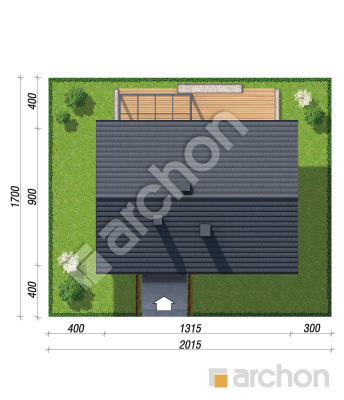 gotowy projekt Dom w kruszczykach 26 sytuacja