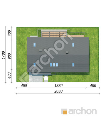 gotowy projekt Dom w daktylowcach 2 (GE) sytuacja
