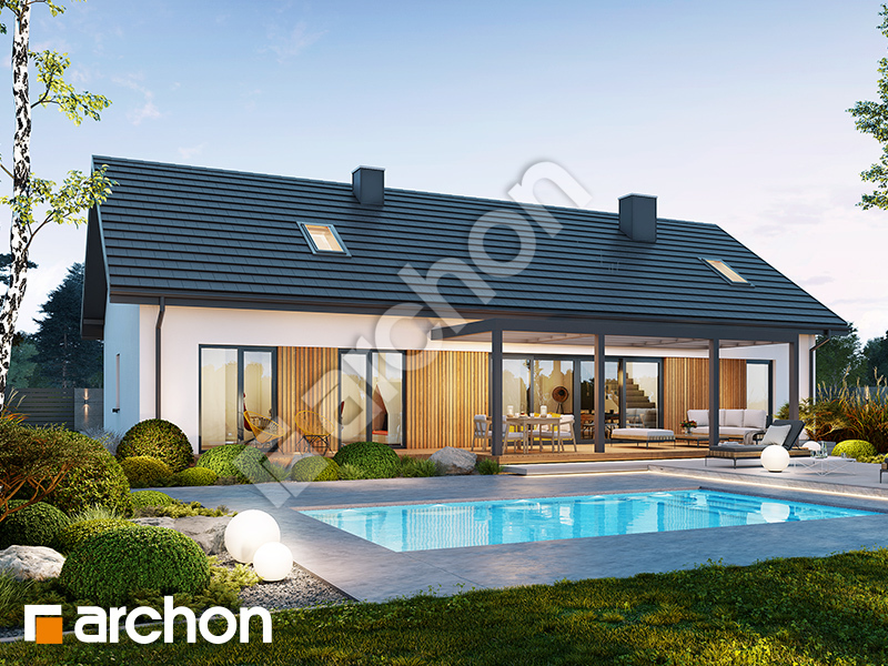 gotowy projekt Dom w daktylowcach 2 (GE) widok 2