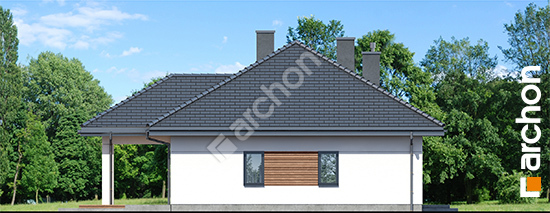 Elewacja boczna projekt dom w zonkilach w 6577559dfcfe1d3b367e98f864e238a8  266