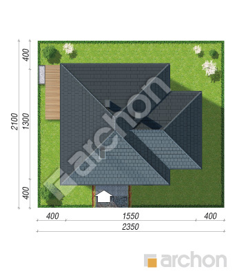 gotowy projekt Dom w cieszyniankach 5 (G) sytuacja