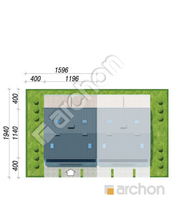 gotowy projekt Dom w riveach 9 (GR2B) sytuacja