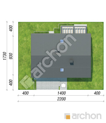 gotowy projekt Dom w aurorach 26 (G2) sytuacja