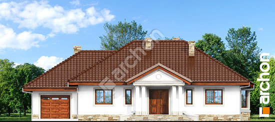 Elewacja frontowa projekt dom w gaurach ver 2 2e8b388c6a8856660720ef0e07501441  264