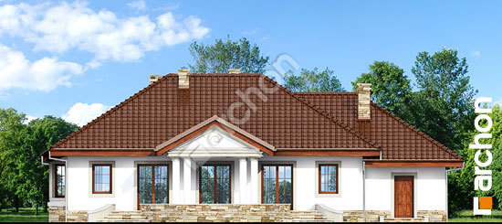 Elewacja ogrodowa projekt dom w gaurach ver 2 5d0160655e7596d359e1a52d4540c8f2  267