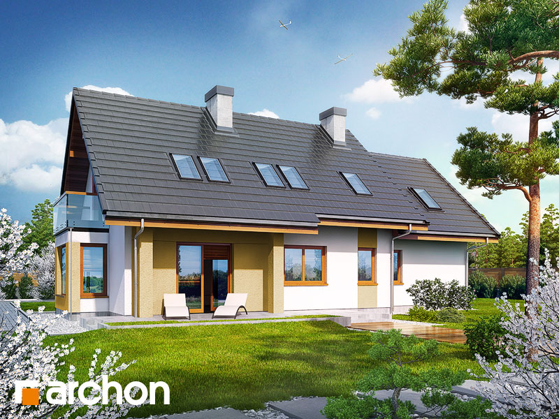 gotowy projekt Dom w bławatkach (N) widok 2