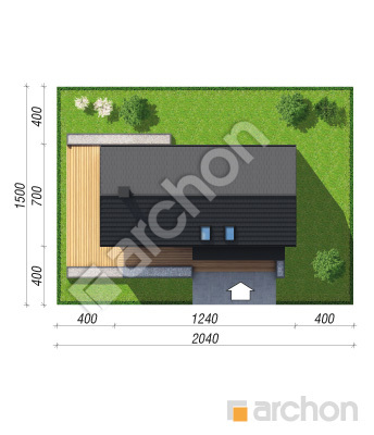 gotowy projekt Dom w celozjach 2 (E) OZE sytuacja