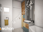 gotowy projekt Dom w żurawkach 4 (G2) Wizualizacja łazienki (wizualizacja 3 widok 3)