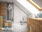 gotowy projekt Dom w żurawkach 4 (G2) Wizualizacja łazienki (wizualizacja 3 widok 2)