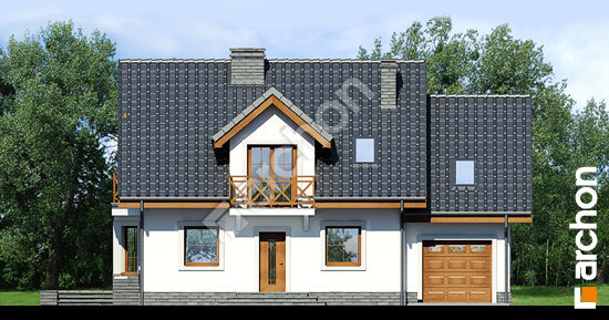 Elewacja frontowa projekt dom w rododendronach 6 t 254751f190b98063028592b68aba78e8  264